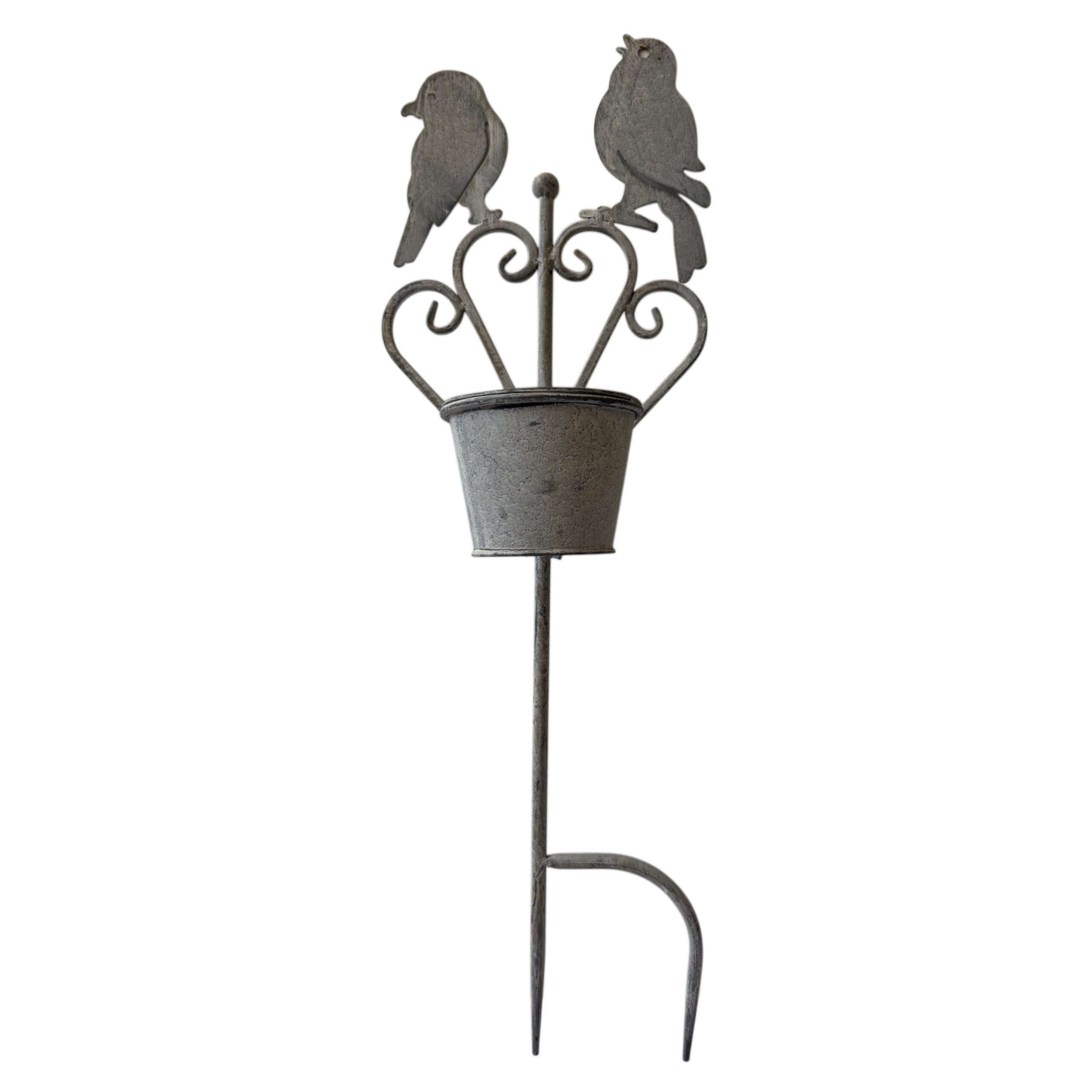 Portamaceta con soporte para jardín