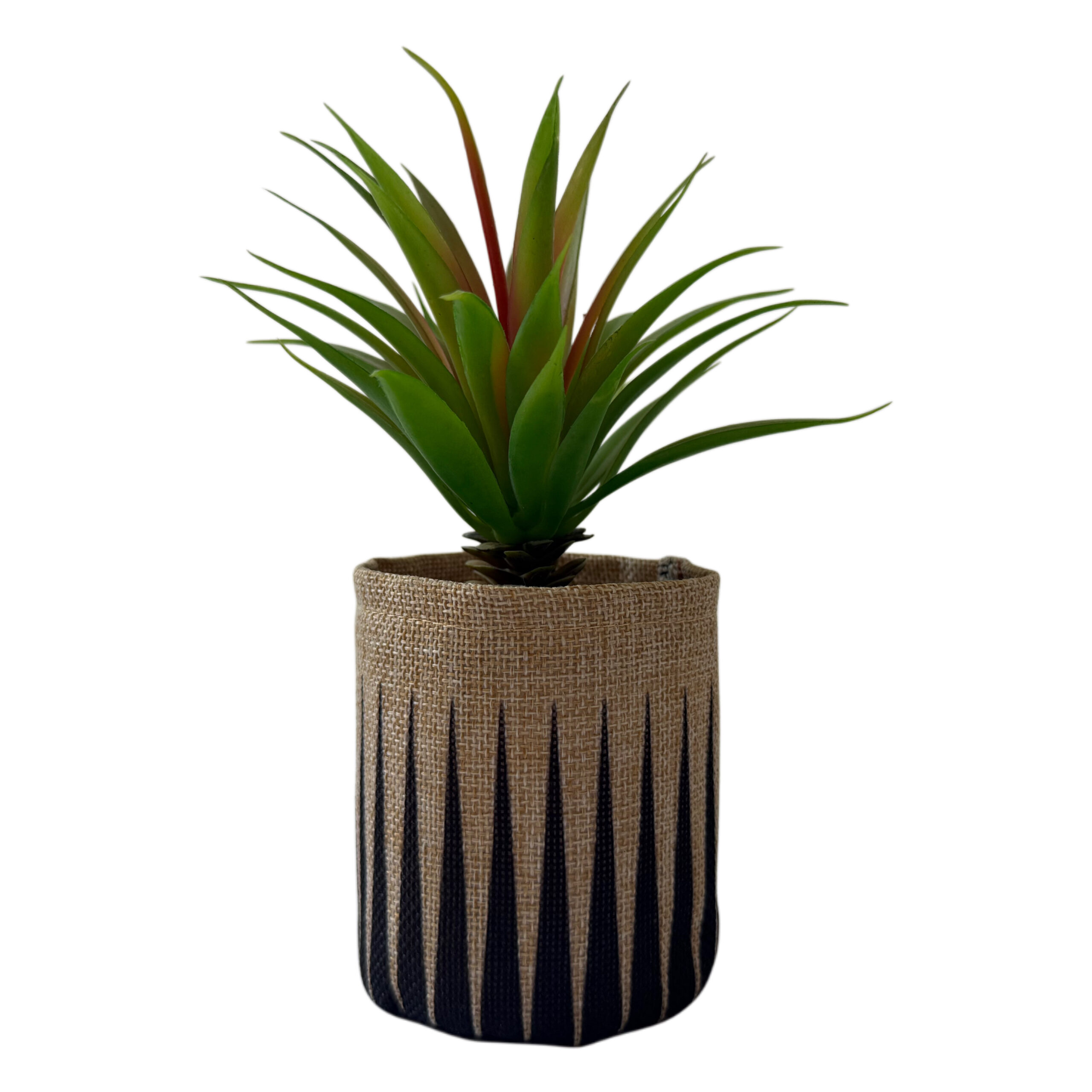 Suculenta artificial con base de tela