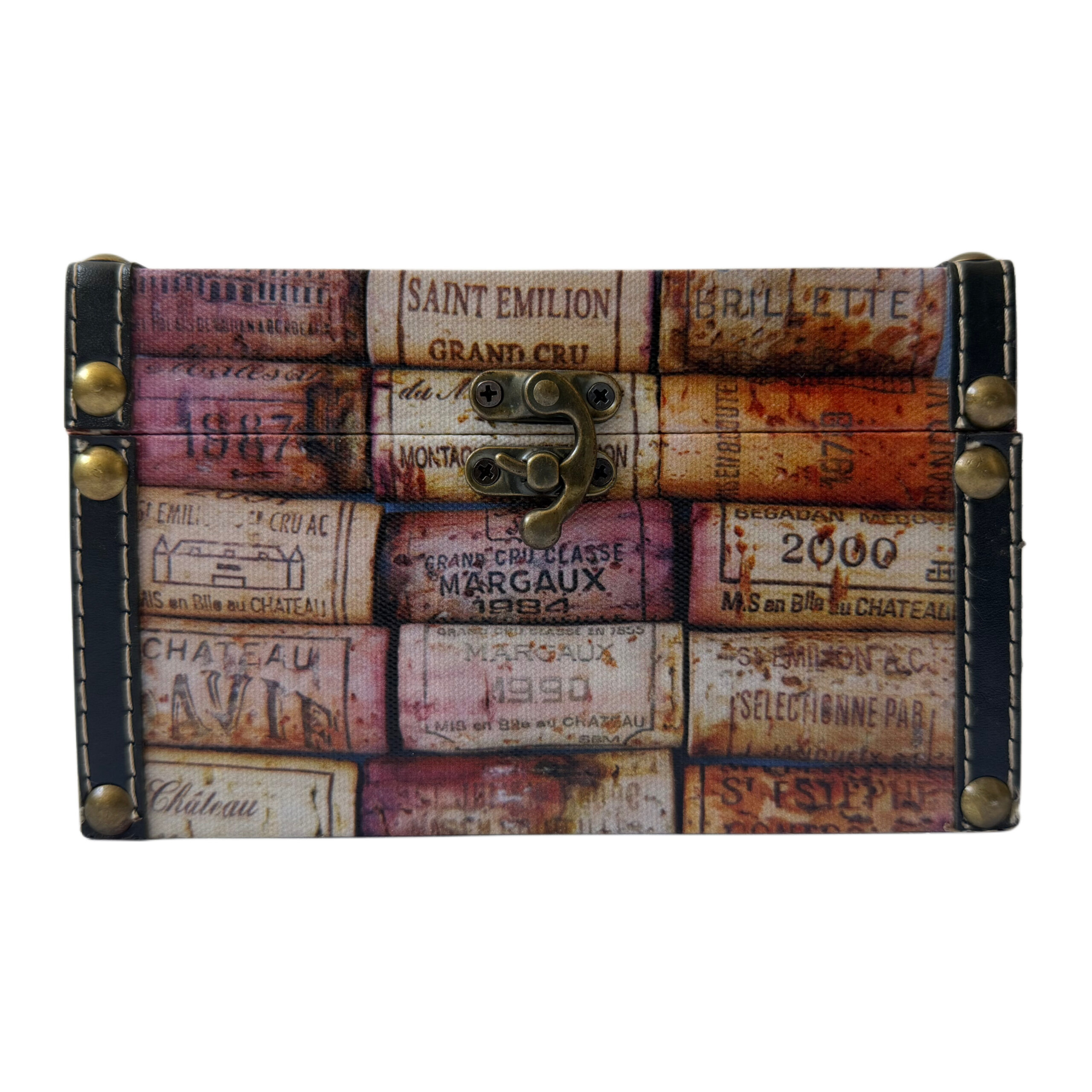 Caja decorativa con diseño de corchos