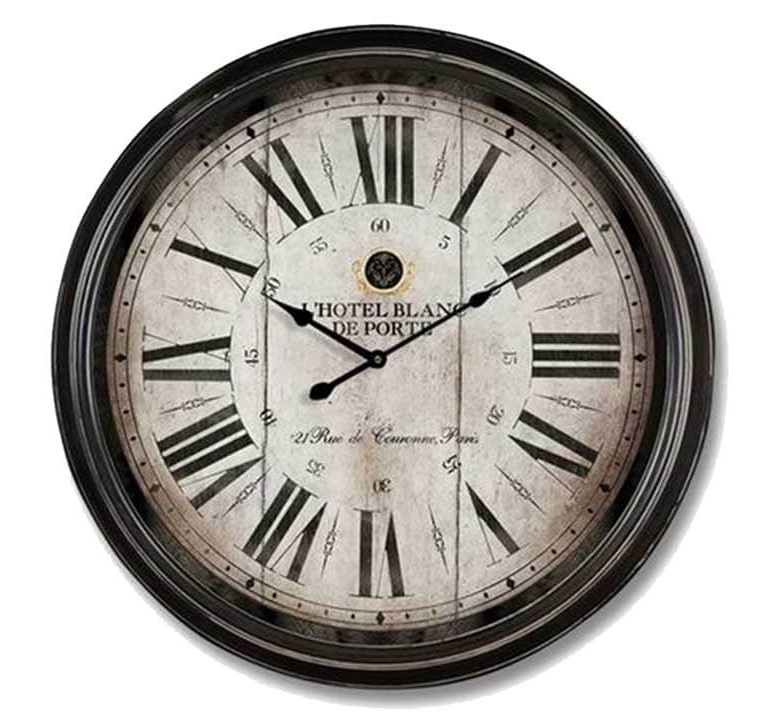 Reloj de pared con diseño vintage