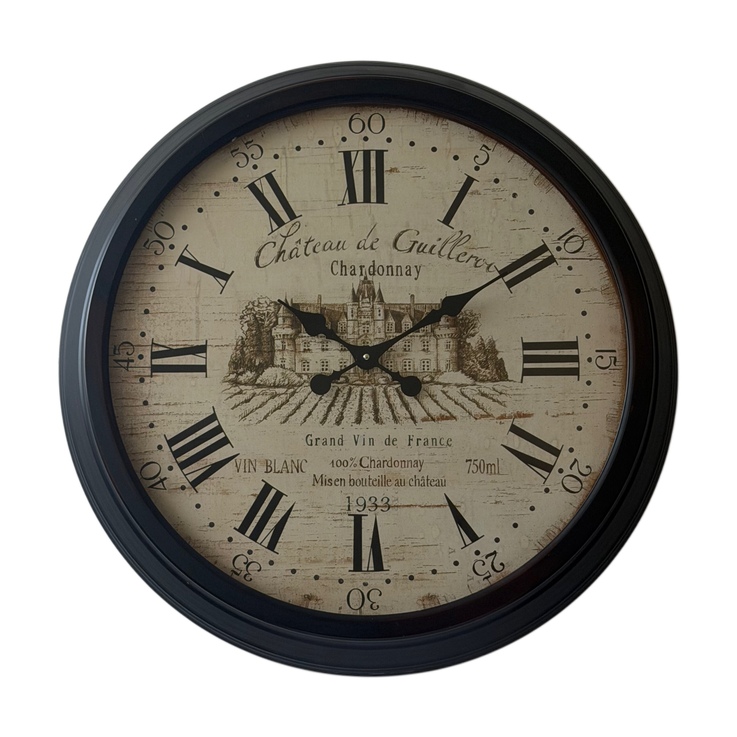 Reloj de pared con diseño vintage