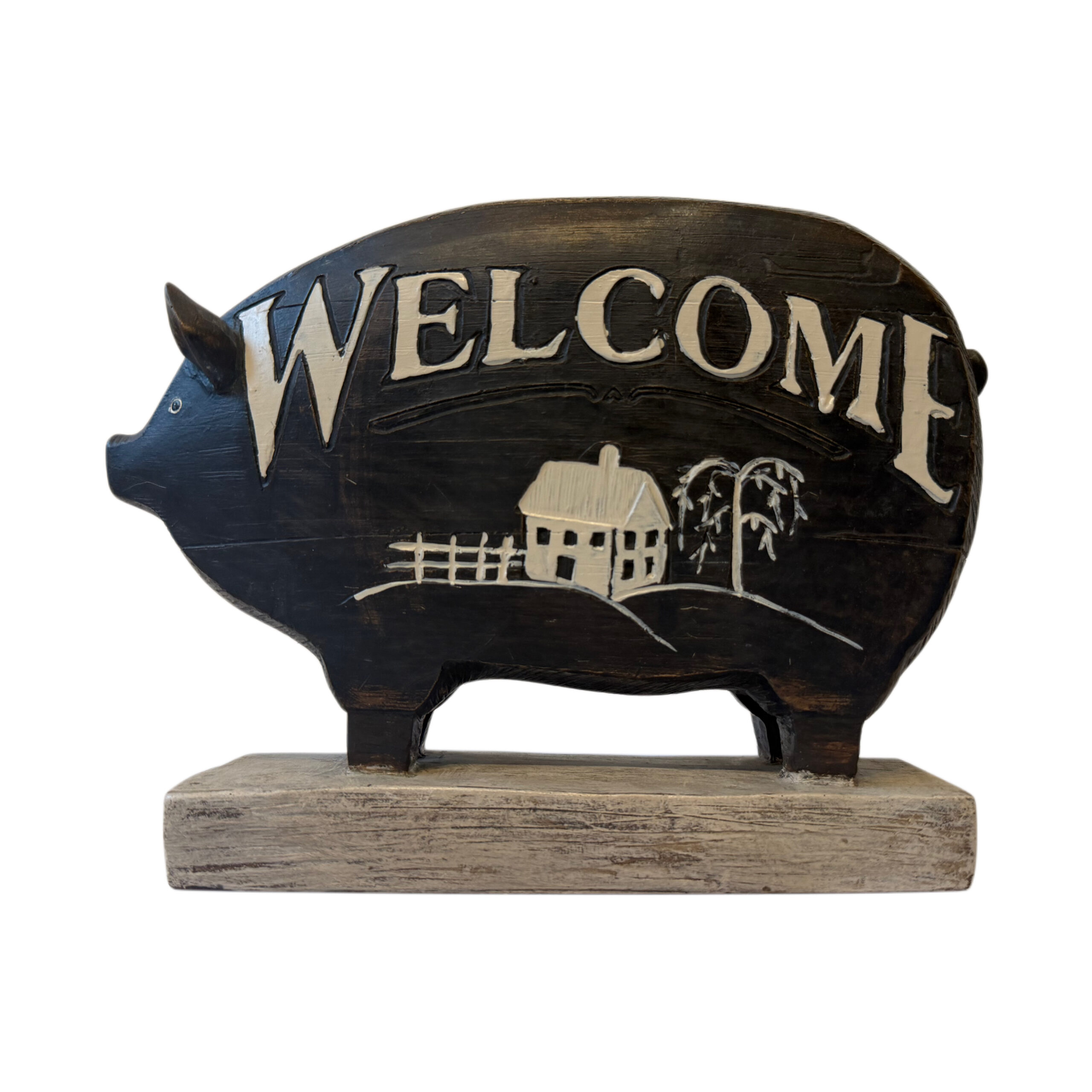 Figura de puerquito welcome