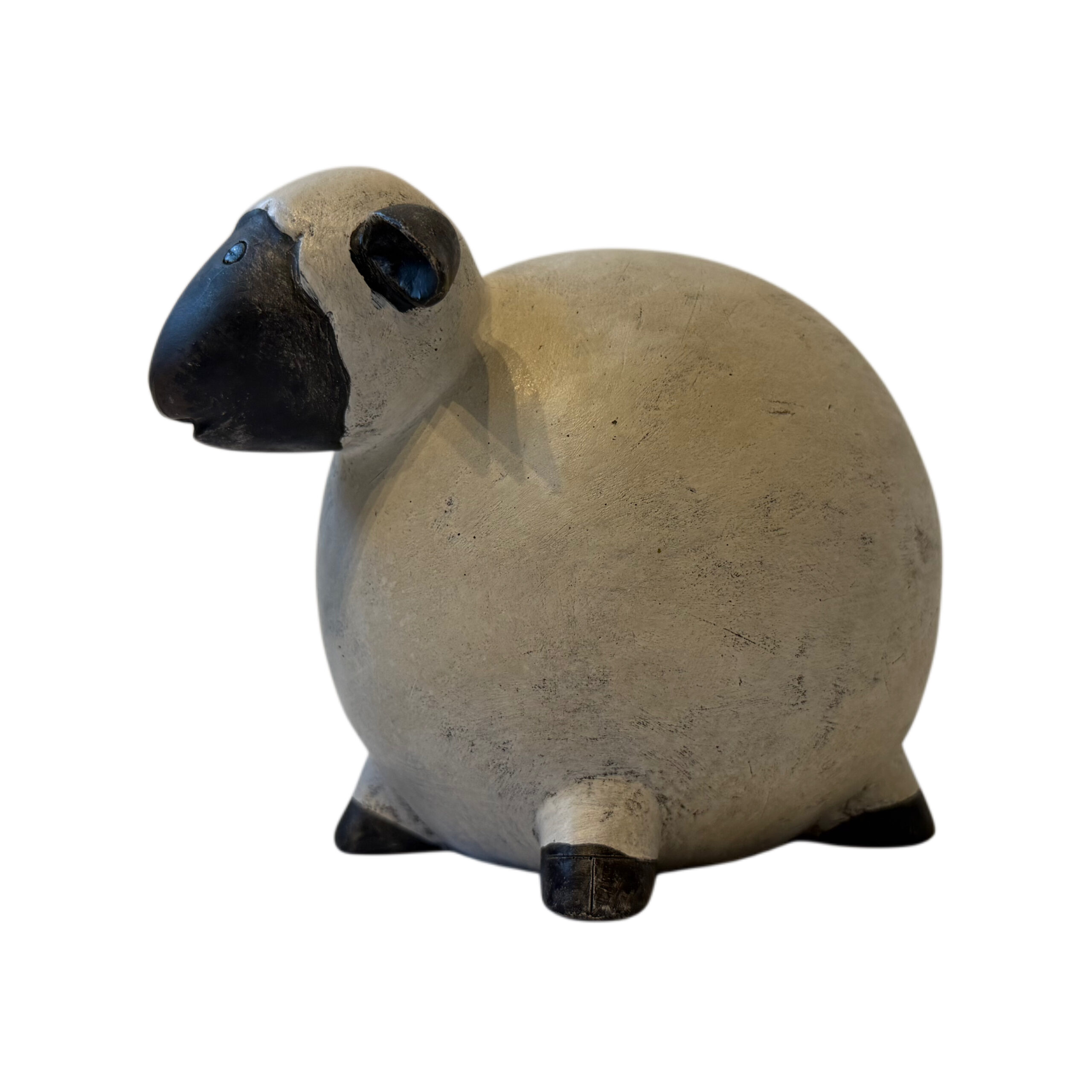 Figura de oveja color blanco