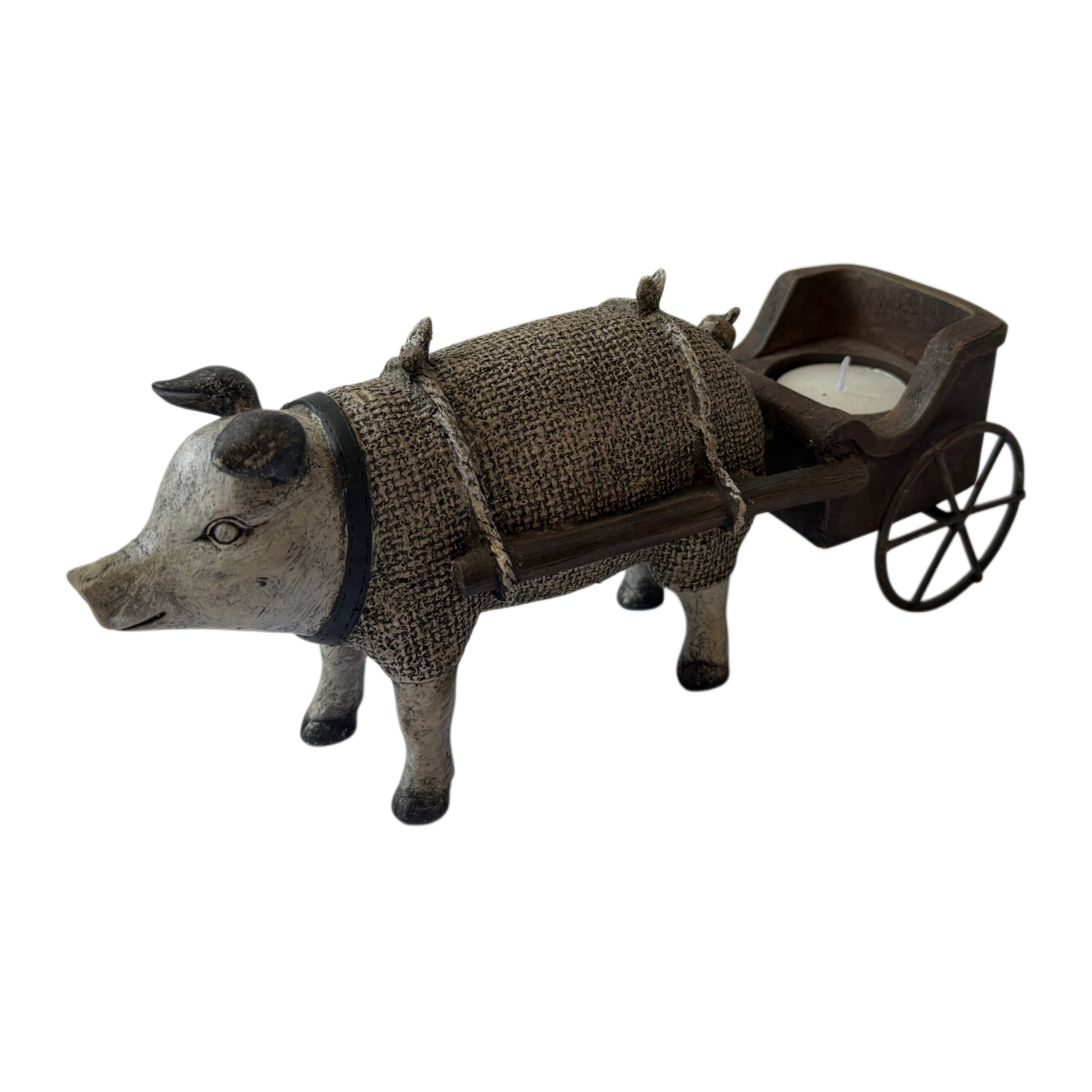 Cerdito con carreta