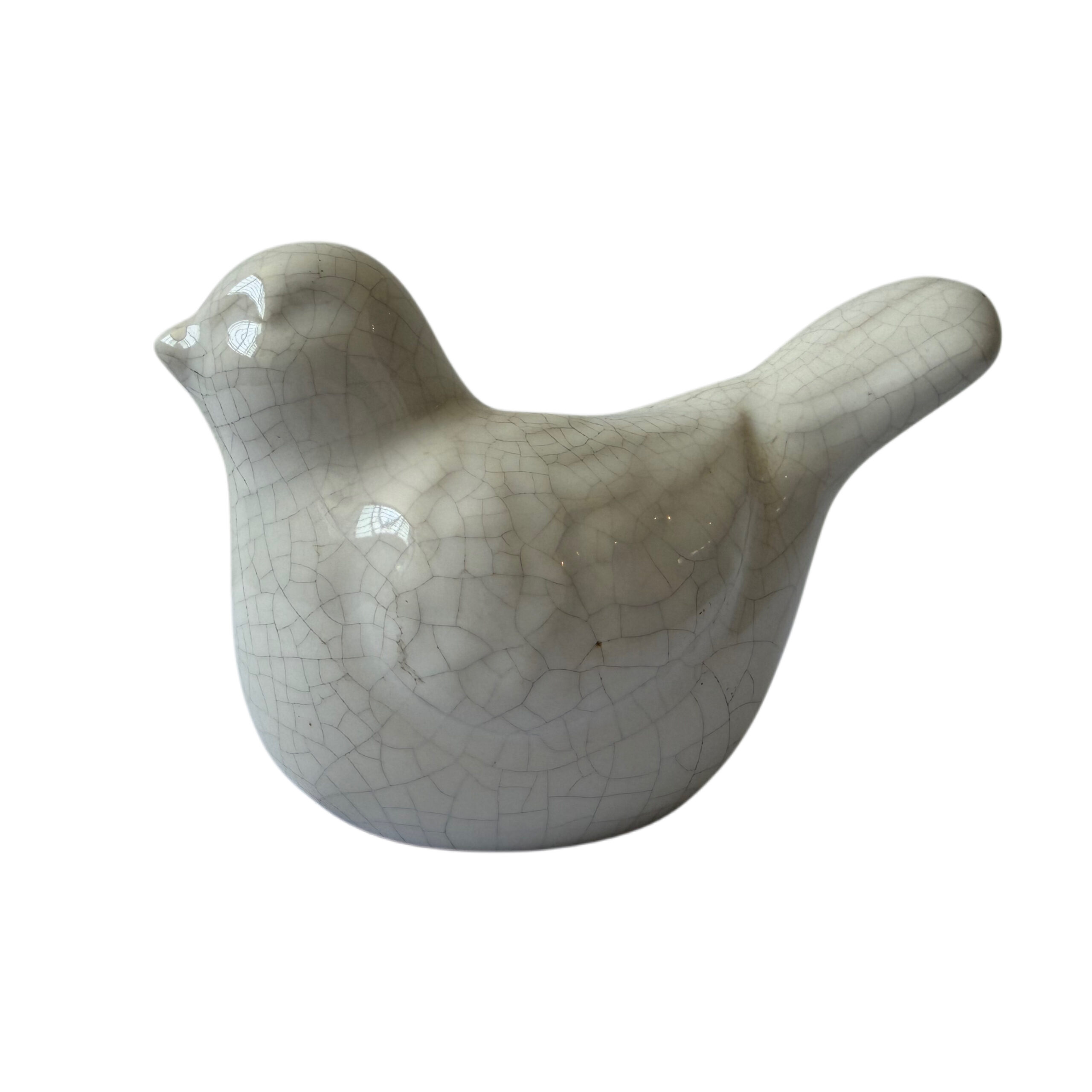 Figura de pajarito de cerámica