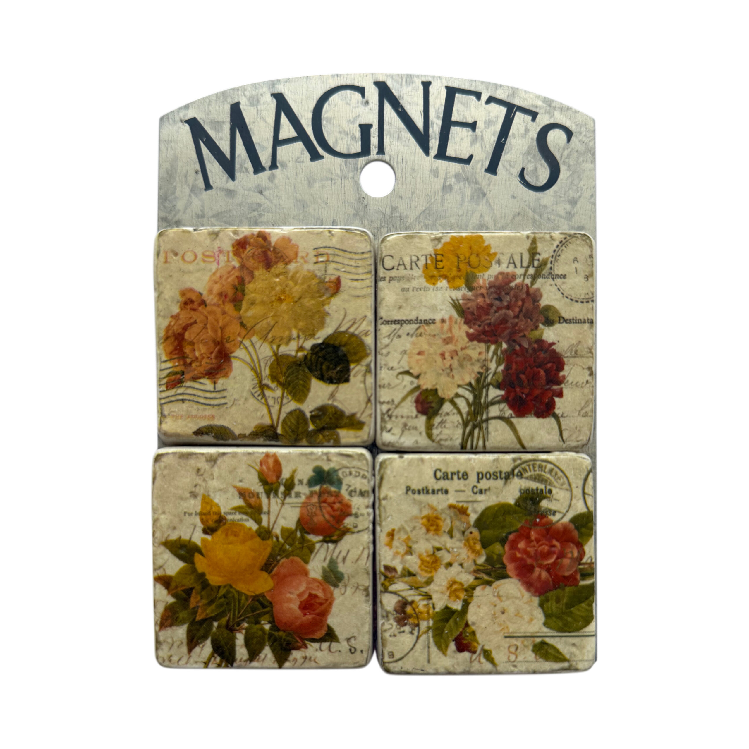 Imanes con diseño floral set/4