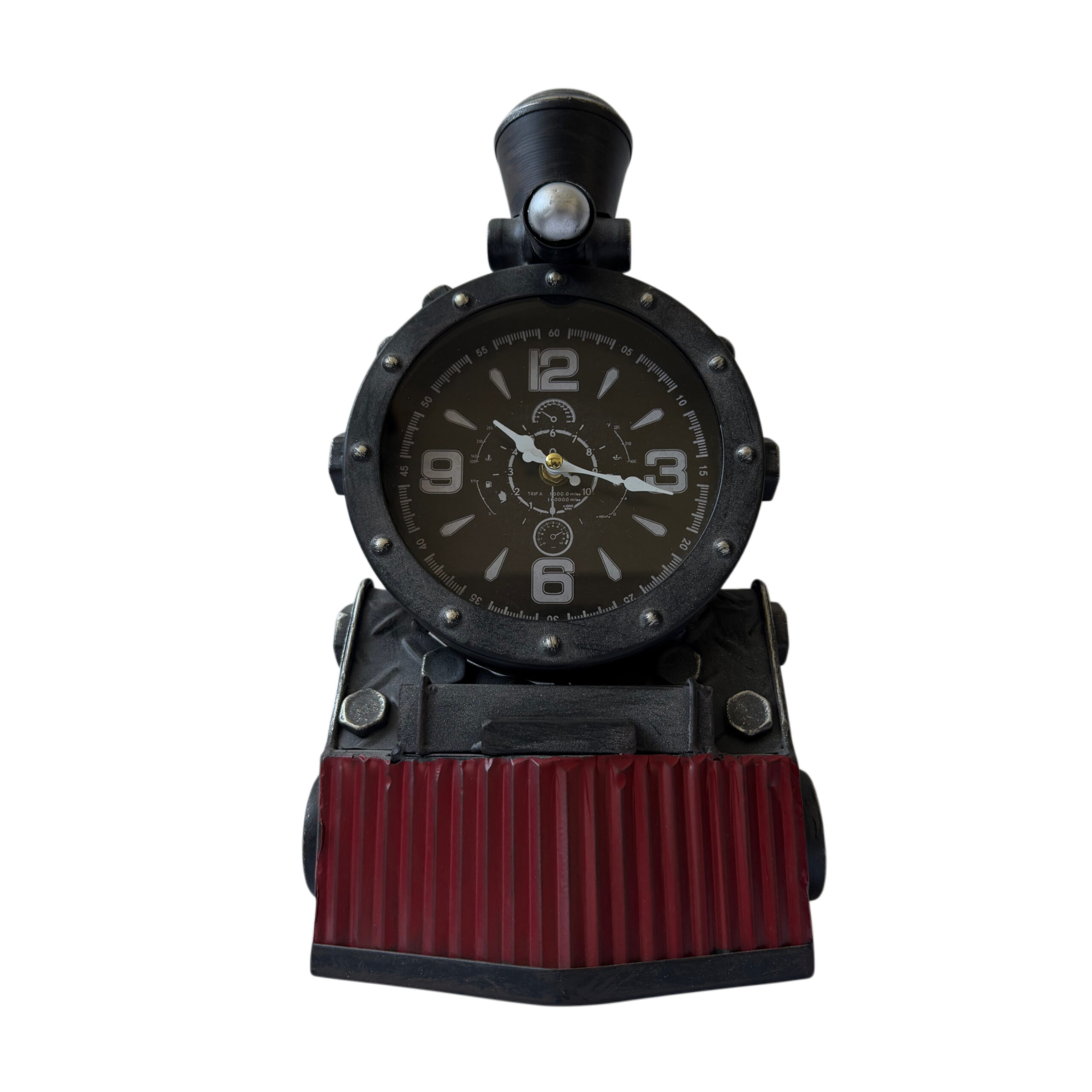 Reloj de pared con diseño de locomotora