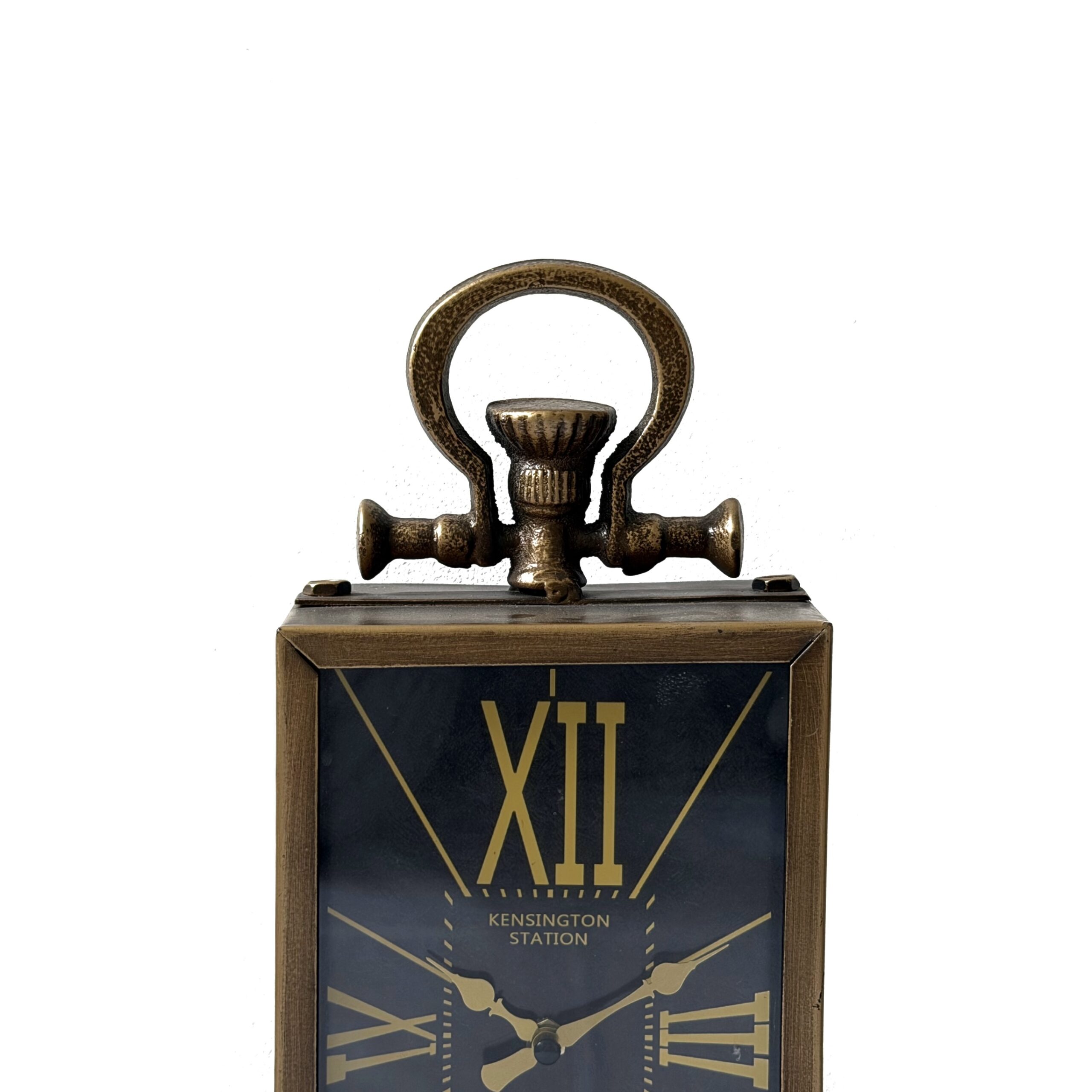 Reloj de mesa rectangular color bronce - Imagen 3