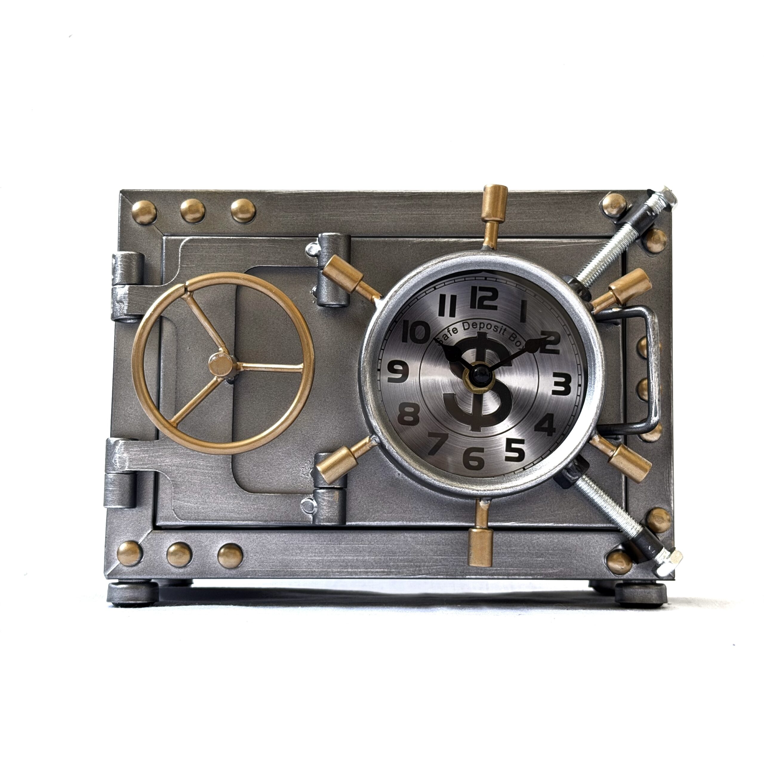 Reloj – alcancía de caja fuerte