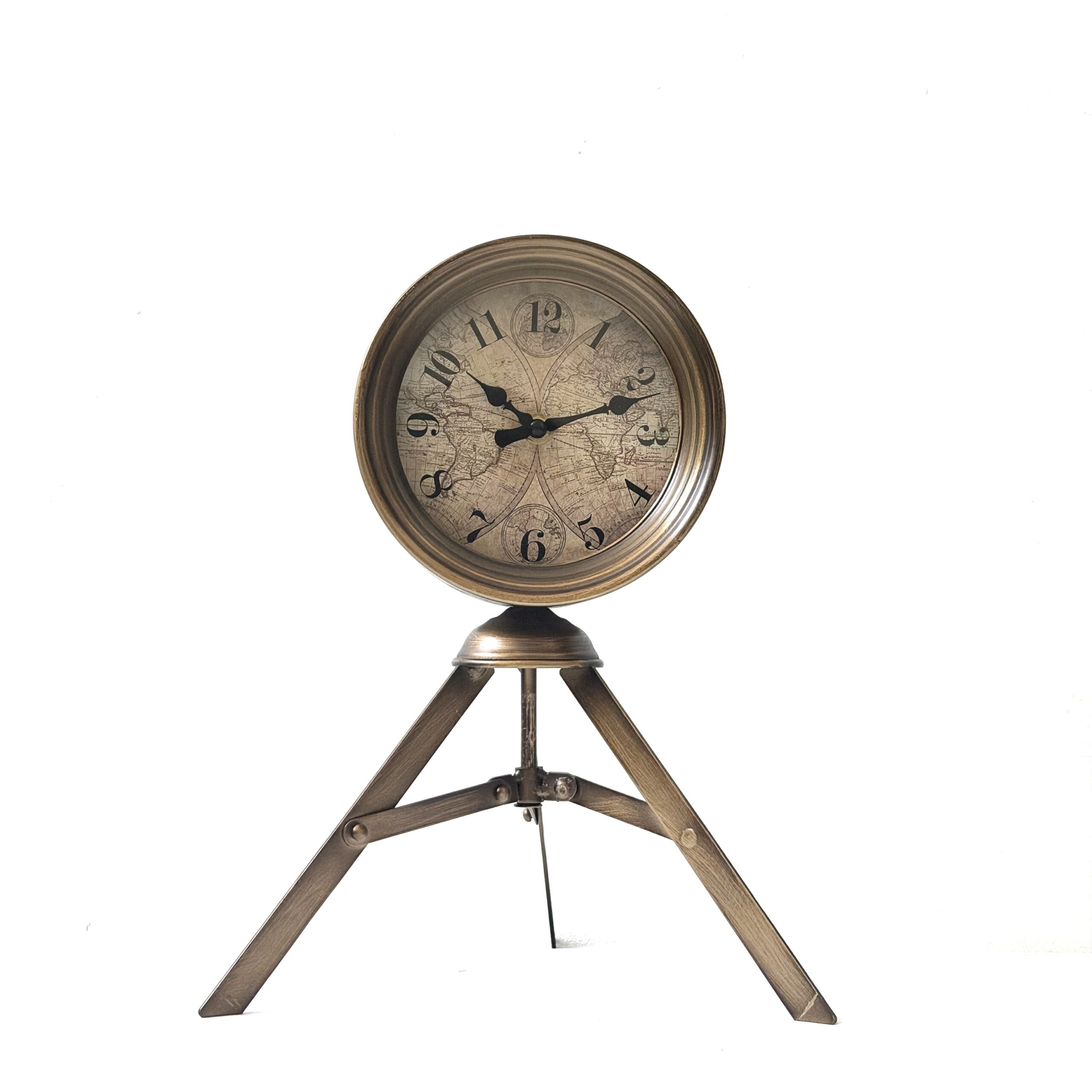 Reloj de mesa con tripie