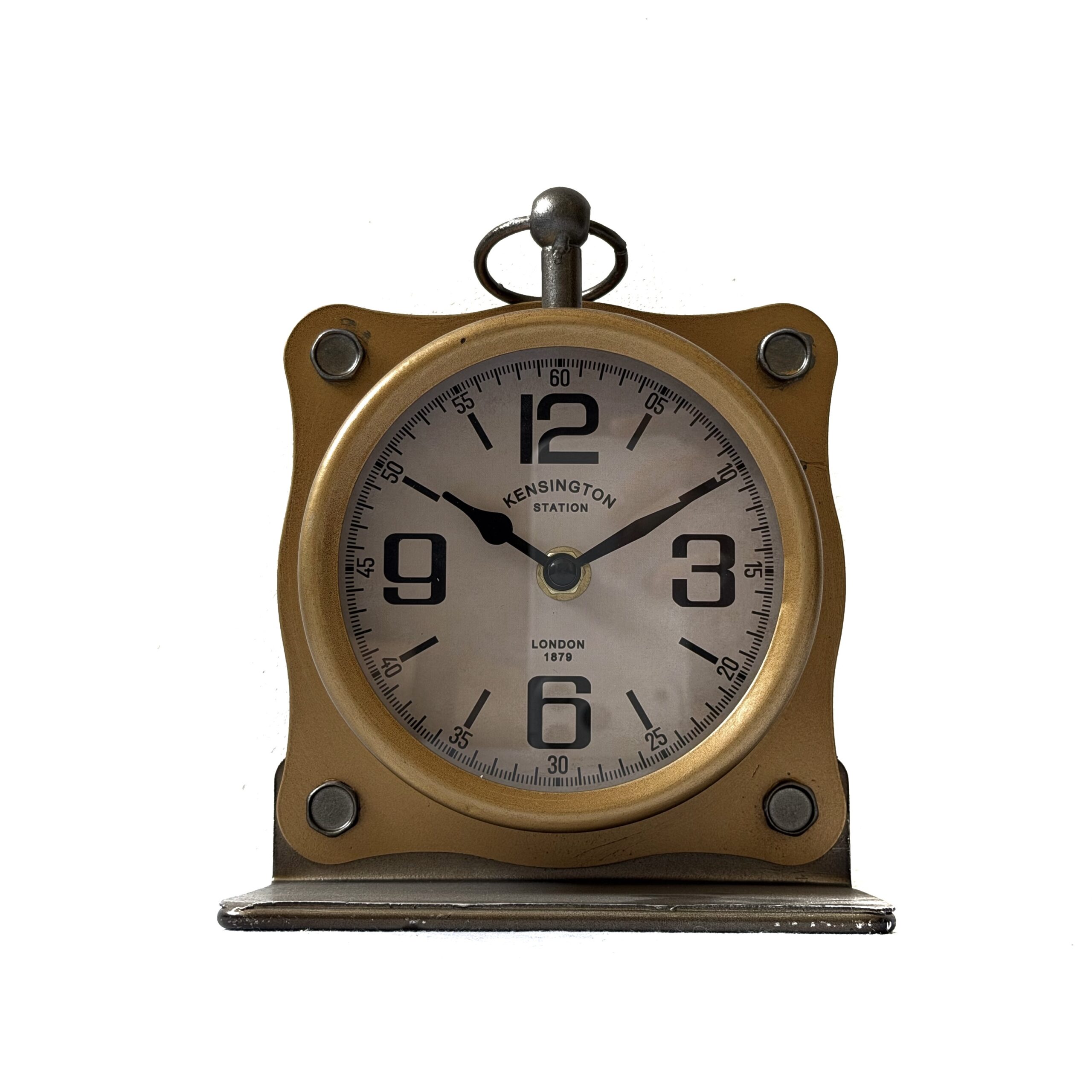 Reloj de mesa  diseño sujetalibro