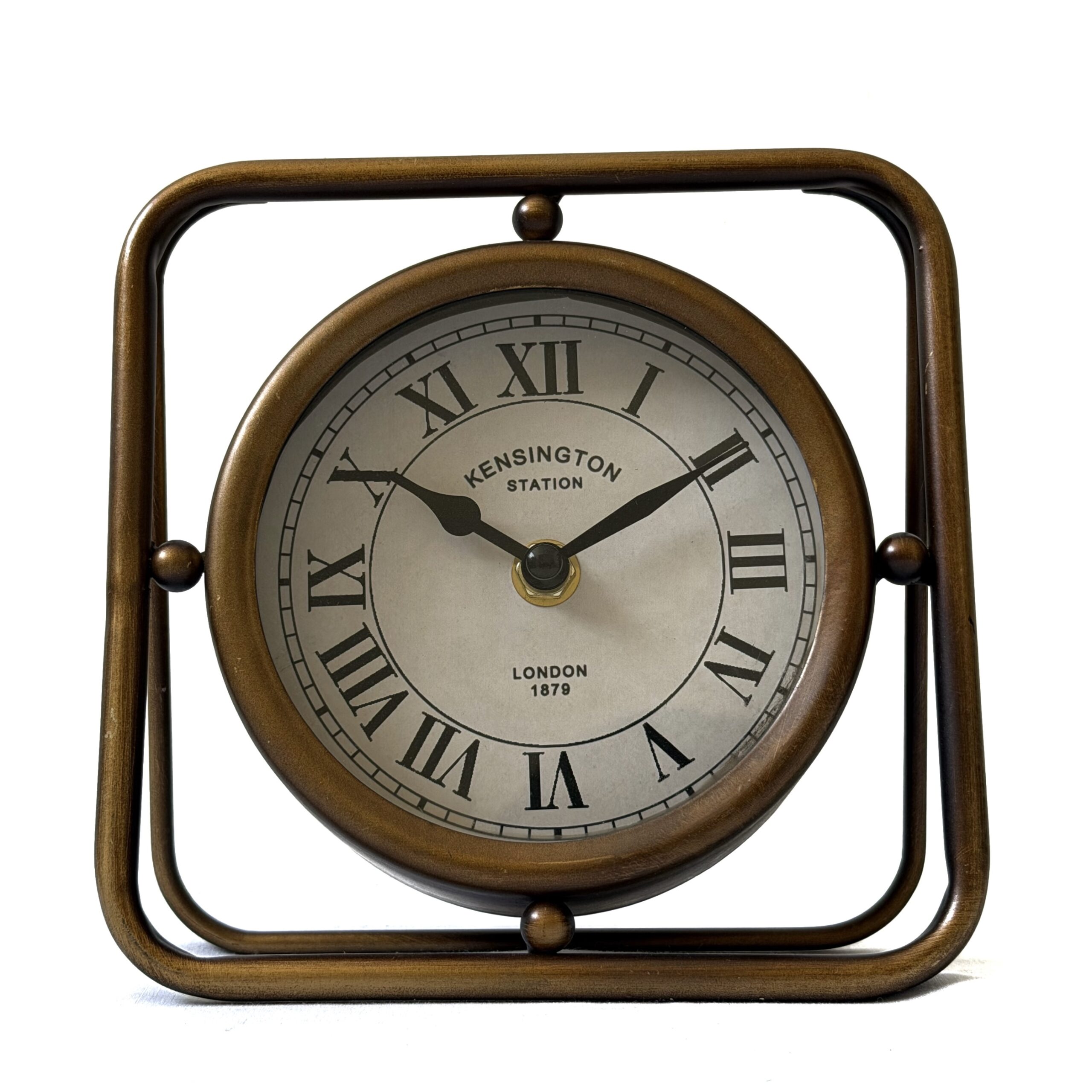 Reloj de mesa estilo retro – industrial