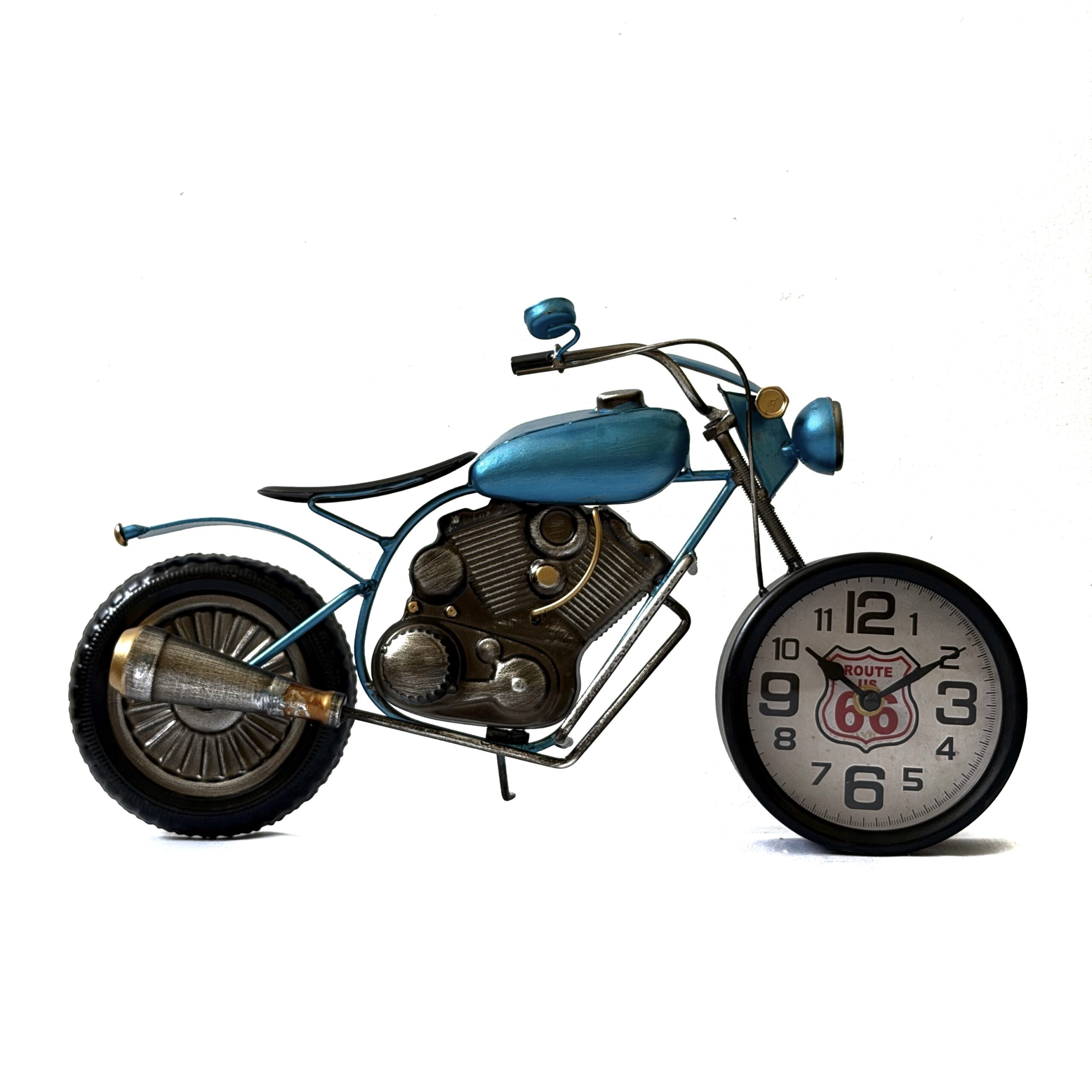 Reloj de motocicleta color azul