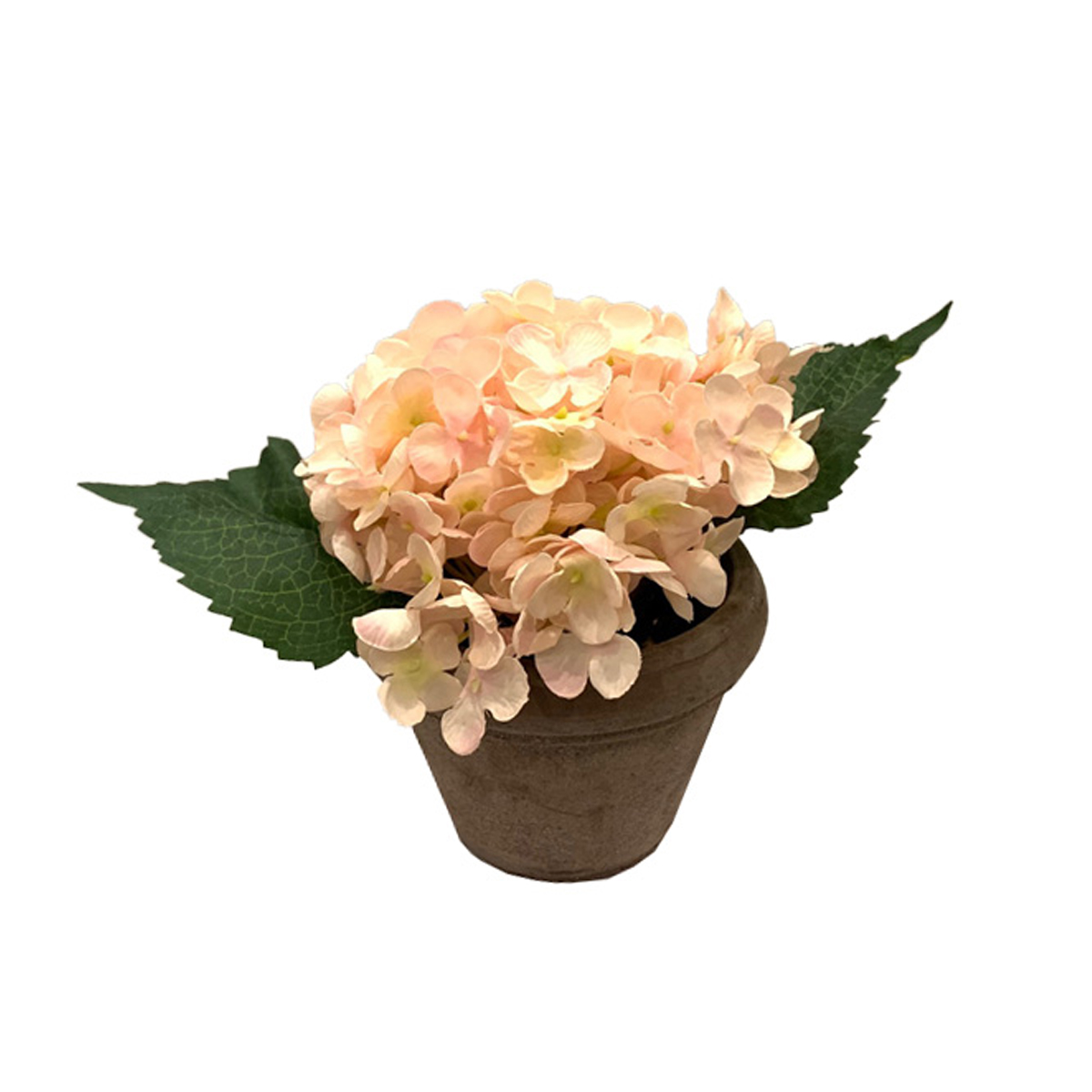 Flor artificial con base de cemento