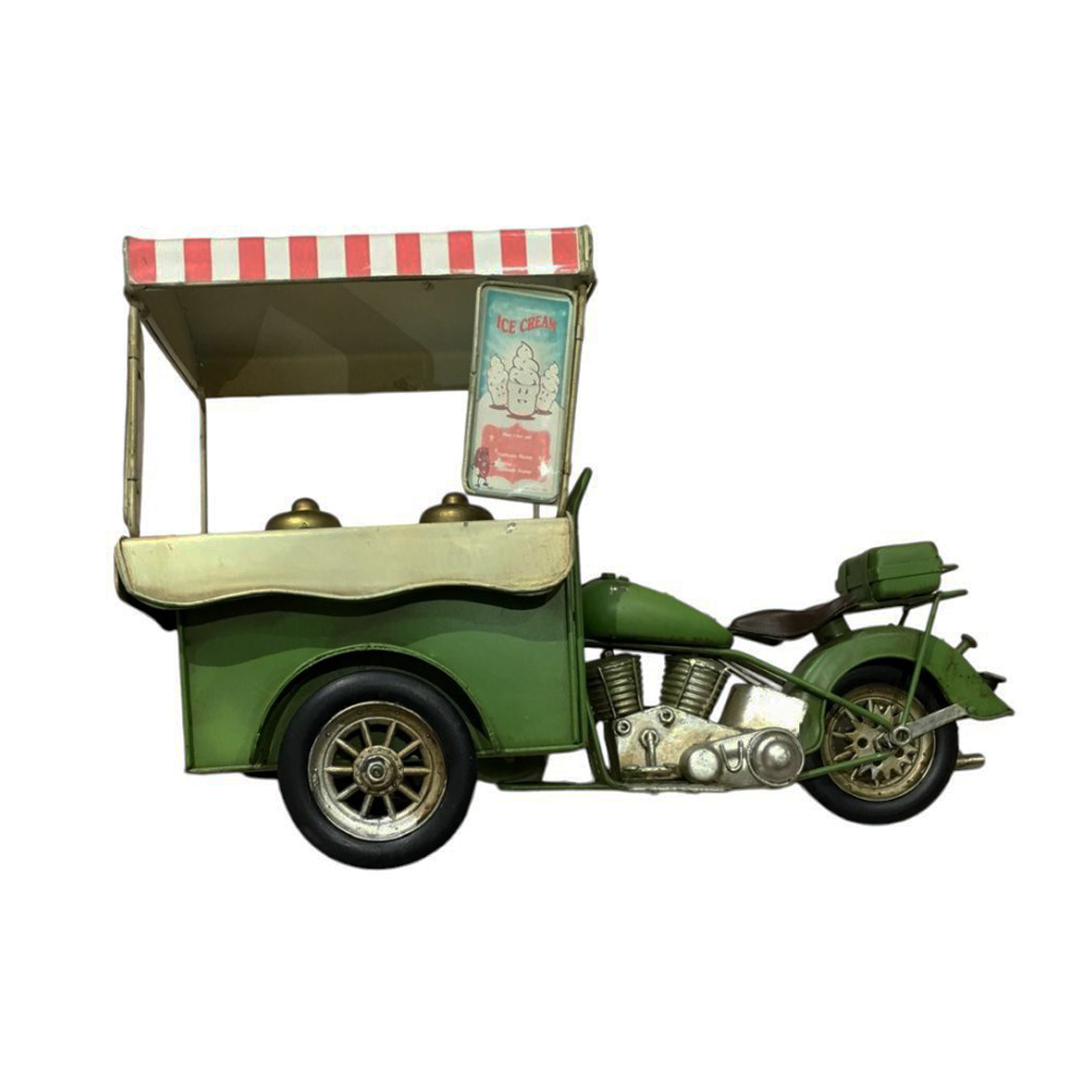 Carrito verde de helados