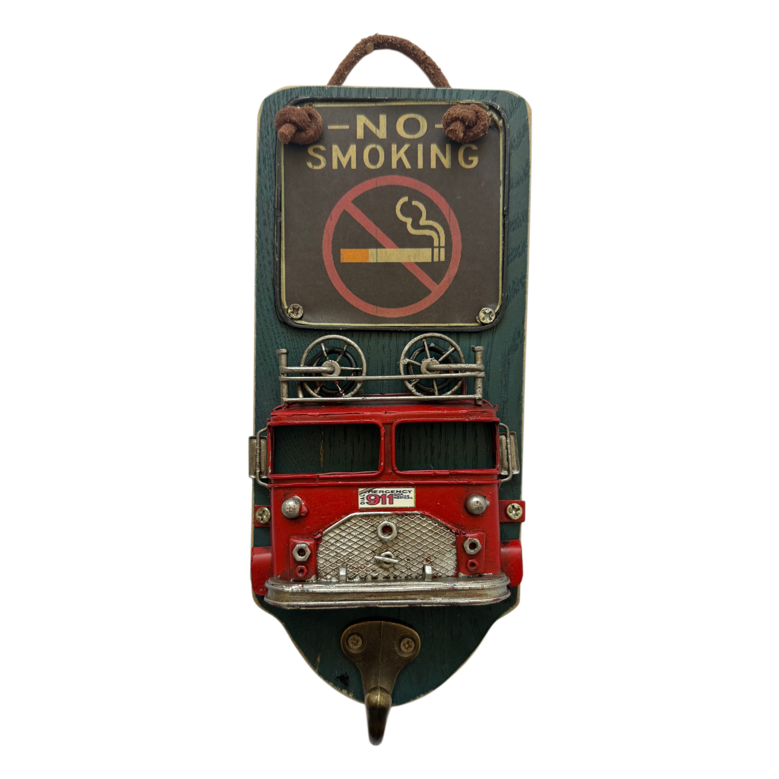 Portallaves no smoking bus rojo