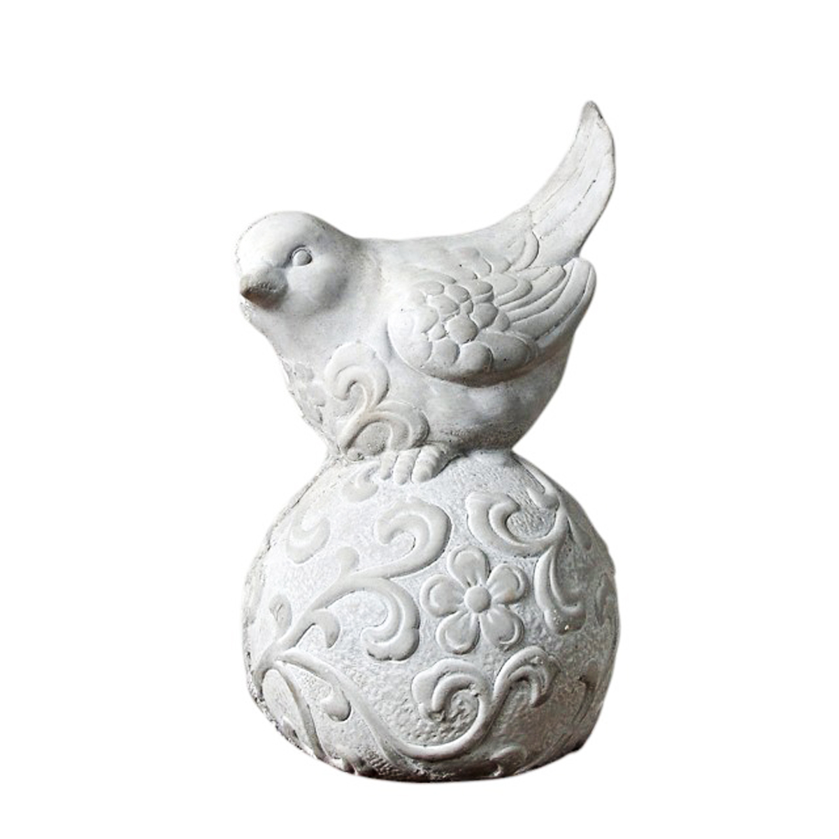 Figura de pajarito sobre base redonda