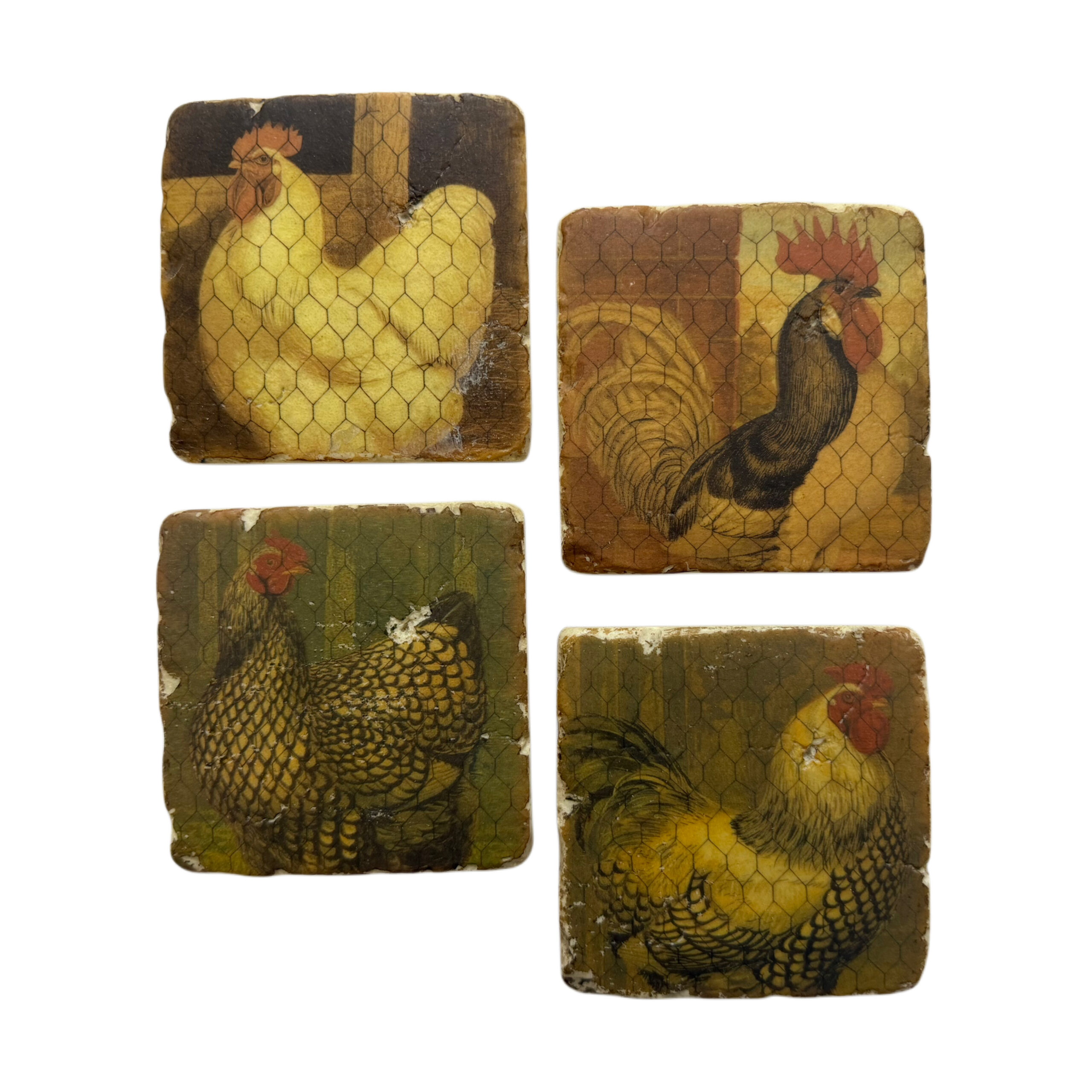 Posavasos con diseño de gallo