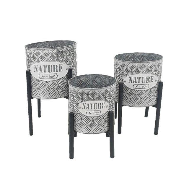Juego de portamaceta de pedestal set/3
