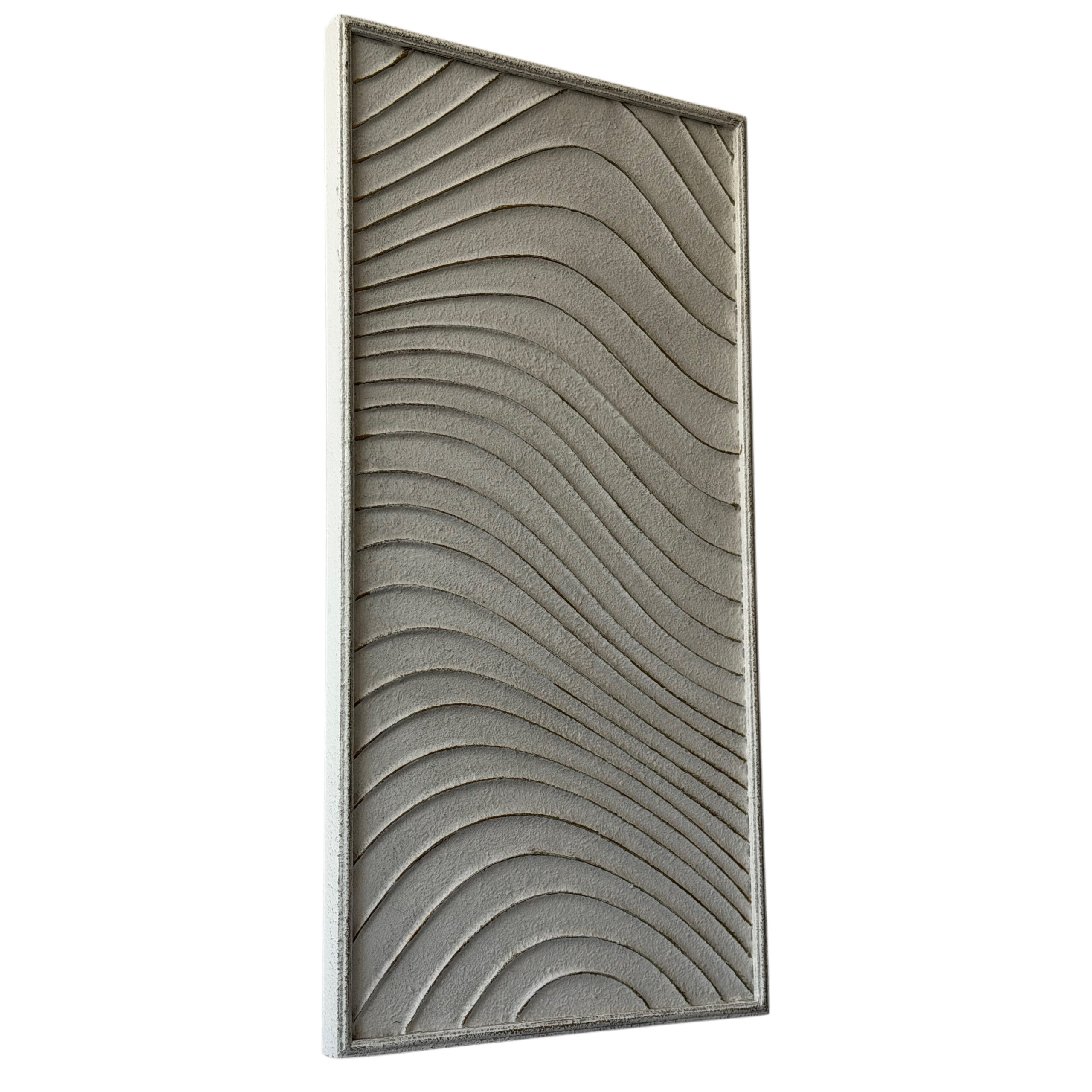 Cuadros decorativos de metal diseño minimalista color blanco set /2 - Imagen 4