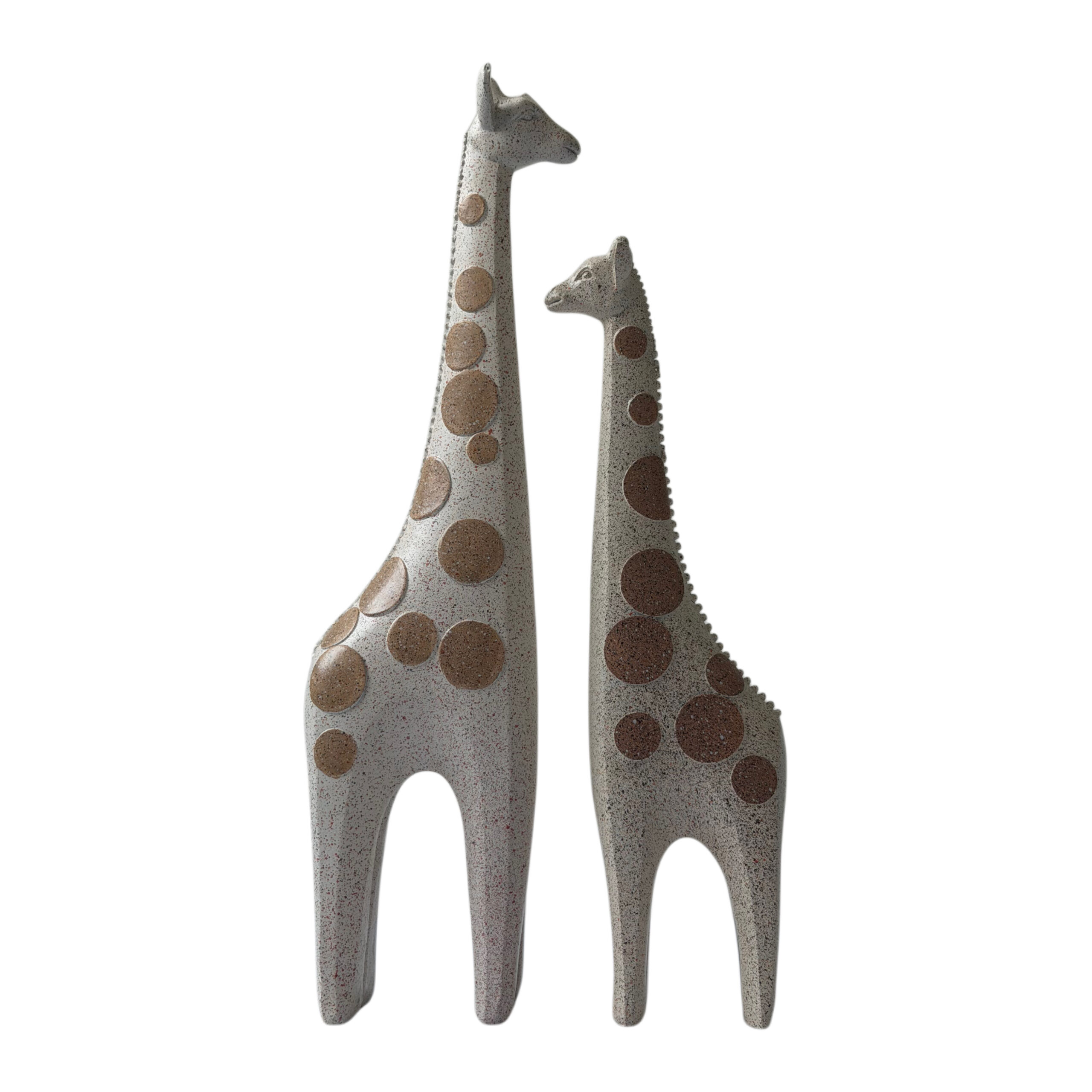 Figura decorativa jirafa diseño con círculos tamaño grande