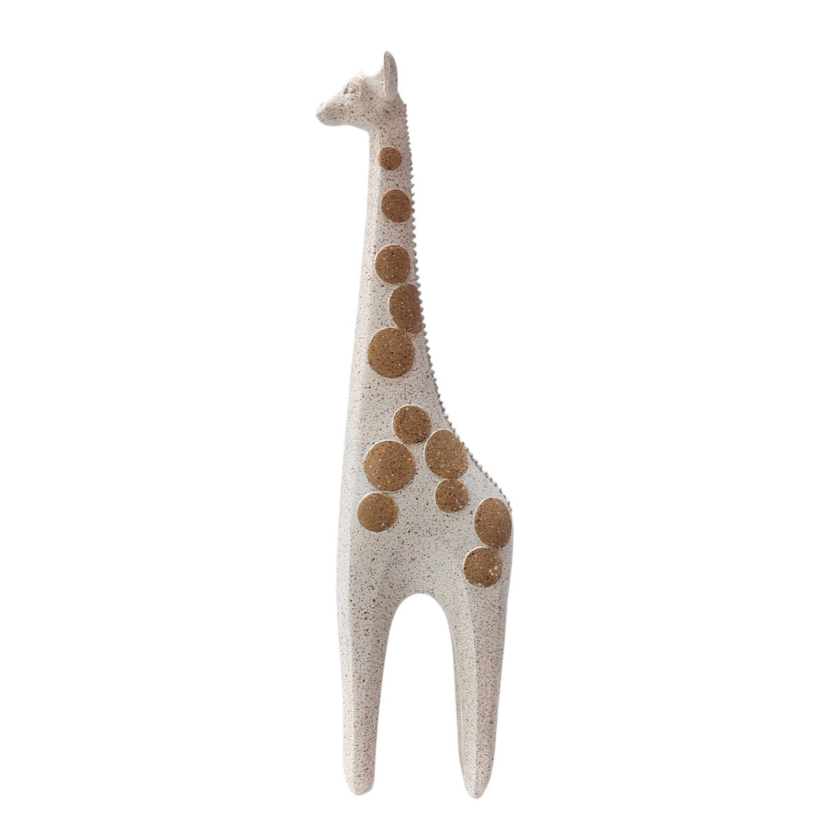 Figura decorativa jirafa diseño con círculos tamaño grande