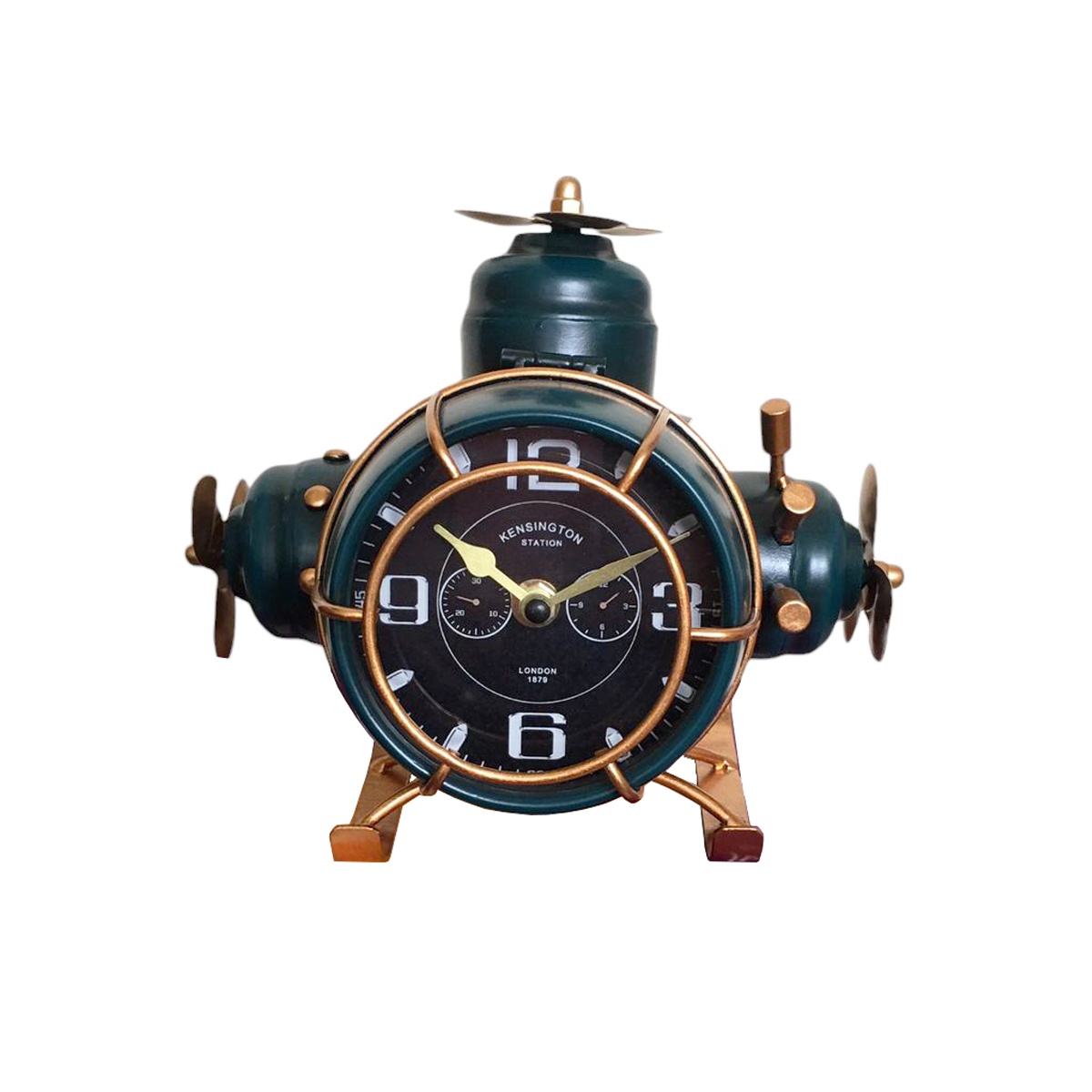 Reloj de mesa en forma de submarino