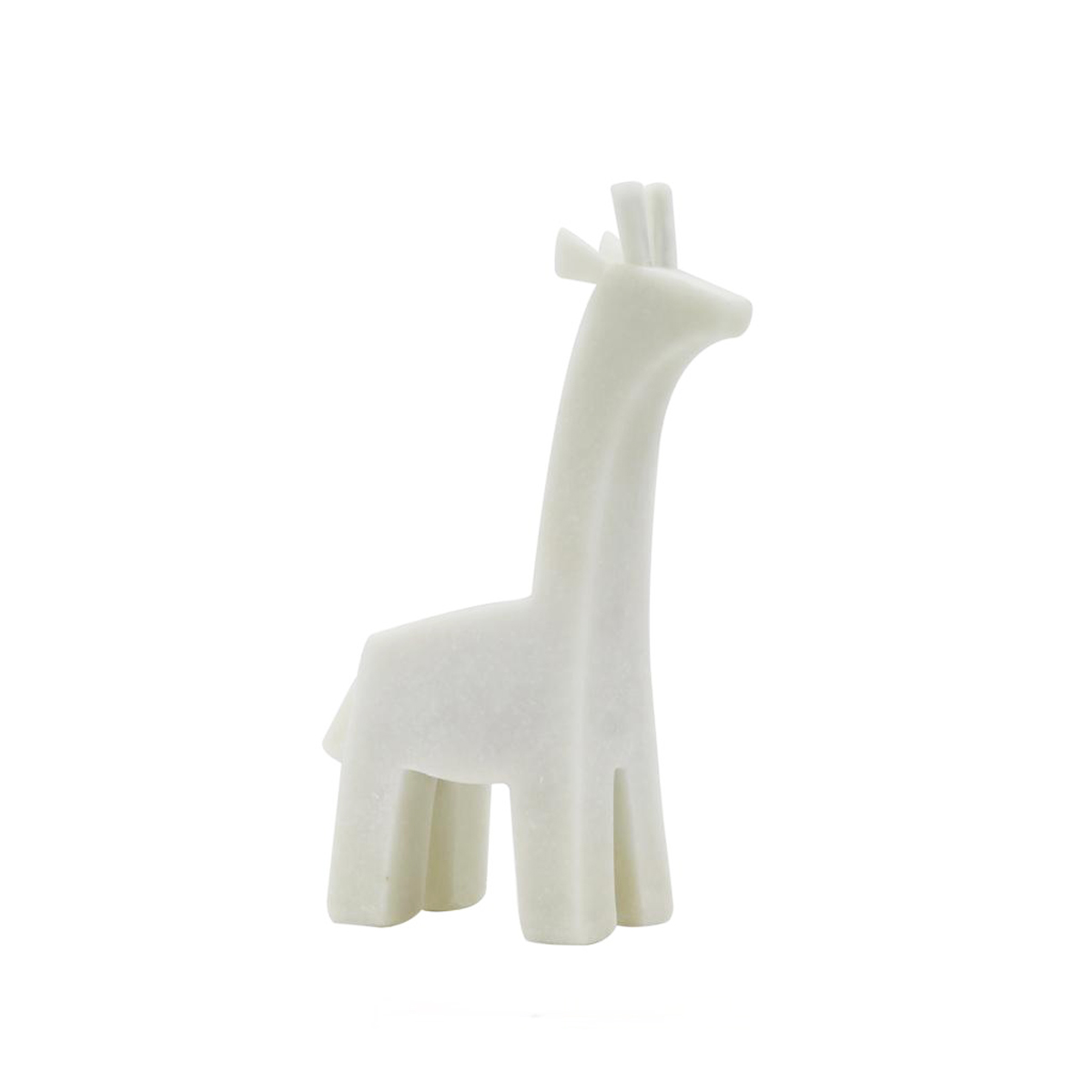 Figura decorativa jirafa abstracta color cuarzo