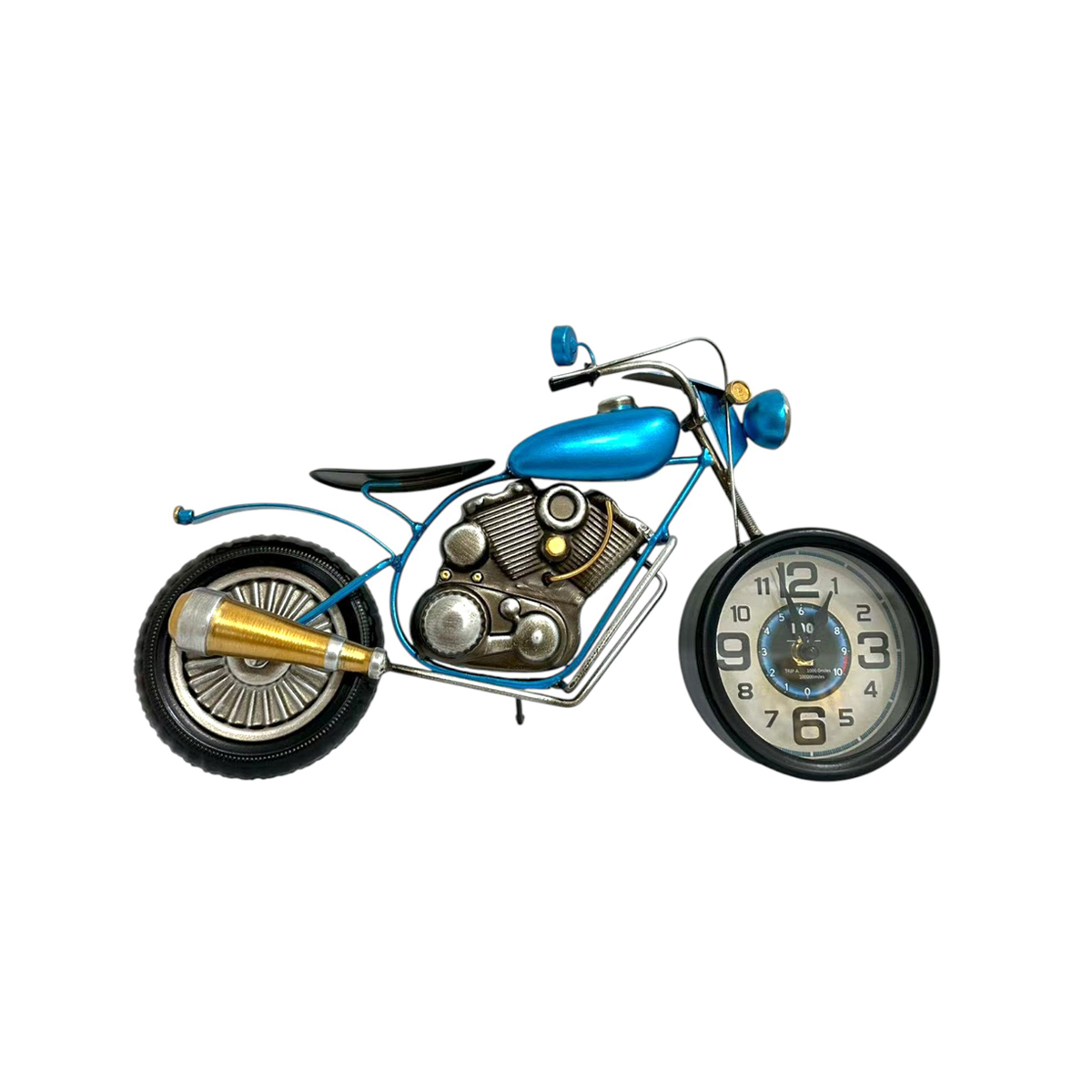 Reloj de motocicleta color azul