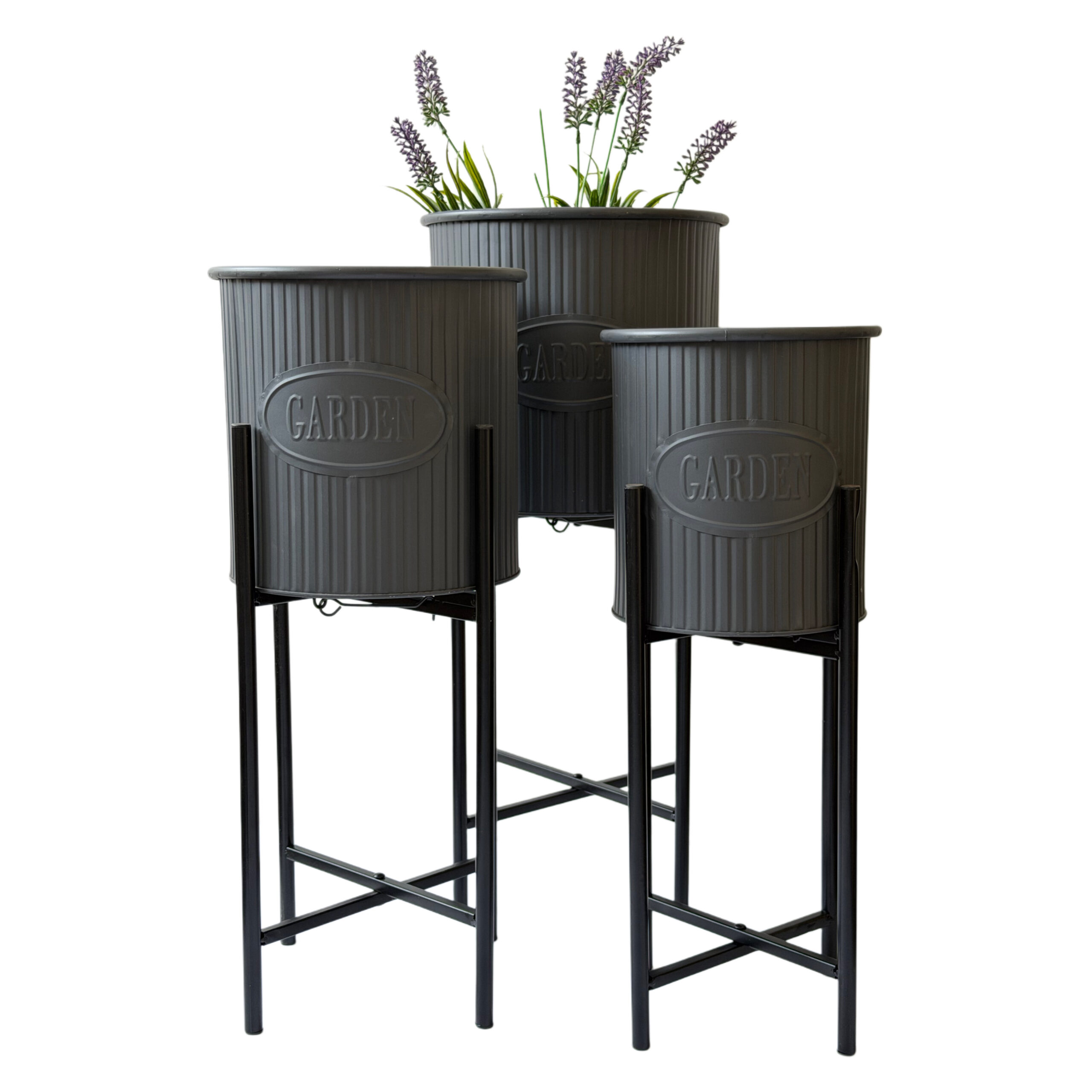 Juego de portamaceta de pedestal set/3