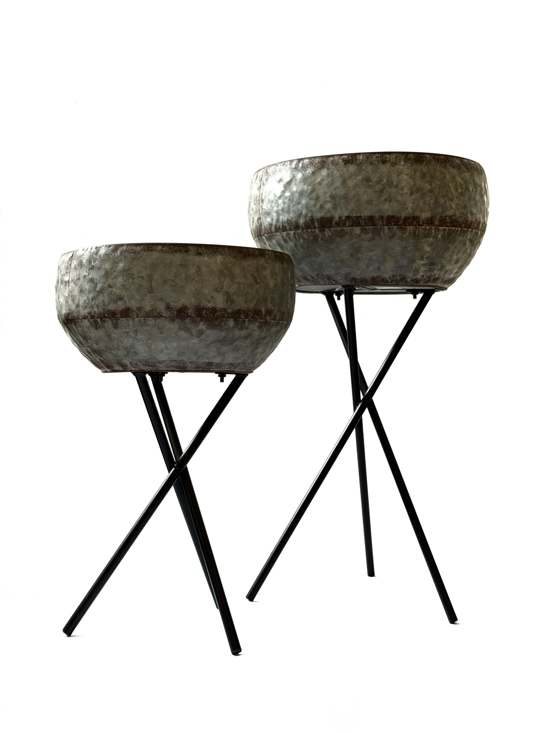 Juego de portamaceta de pedestal set/2