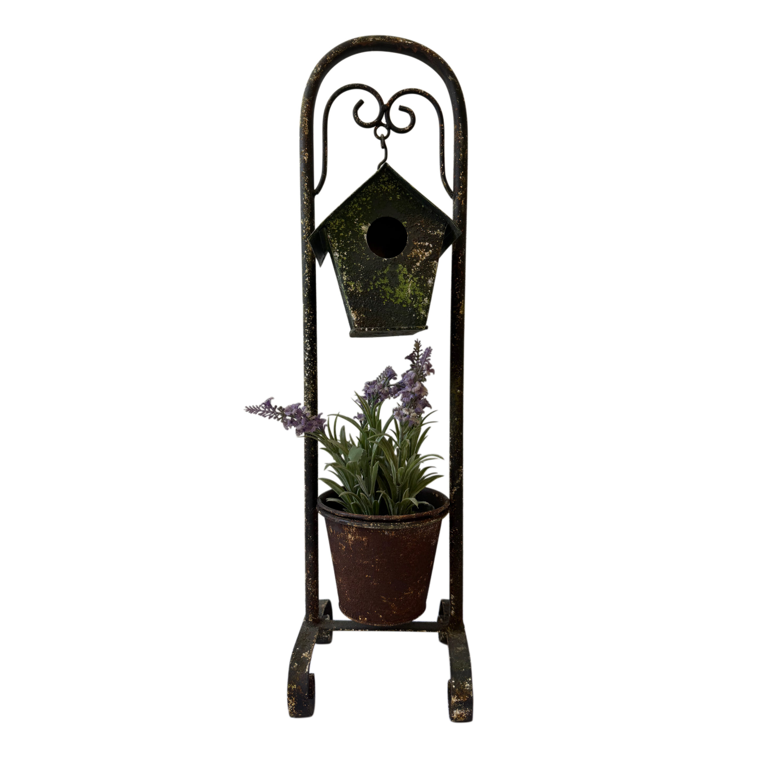 Potamaceta con diseño de casita para pájaros estilo vintage